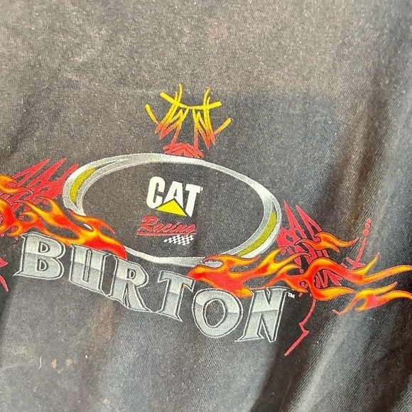 Vintage Jeff Burton #31 CAT Racing Logo T-Shirt TEE Adult Size XL RCR - Picture 4 of 7